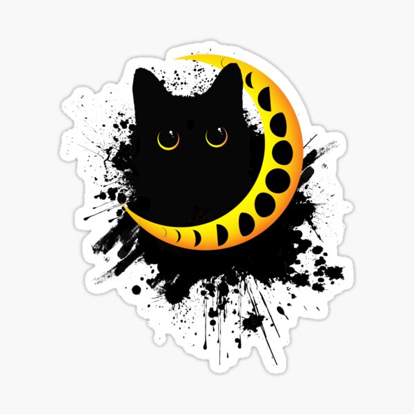 Splatter Cat Sticker