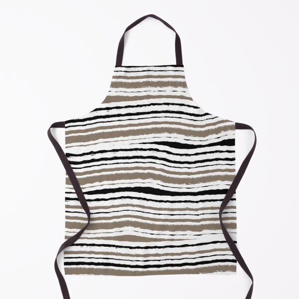 Item preview, "Ploughed" 4 | Horizontal Beige, Black and White Pattern designed and sold by LiseHoltArt.