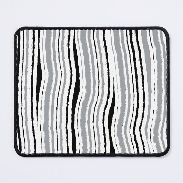 Item preview, "Ploughed" 5 | Vertical Grey, Black and White Pattern designed and sold by LiseHoltArt.