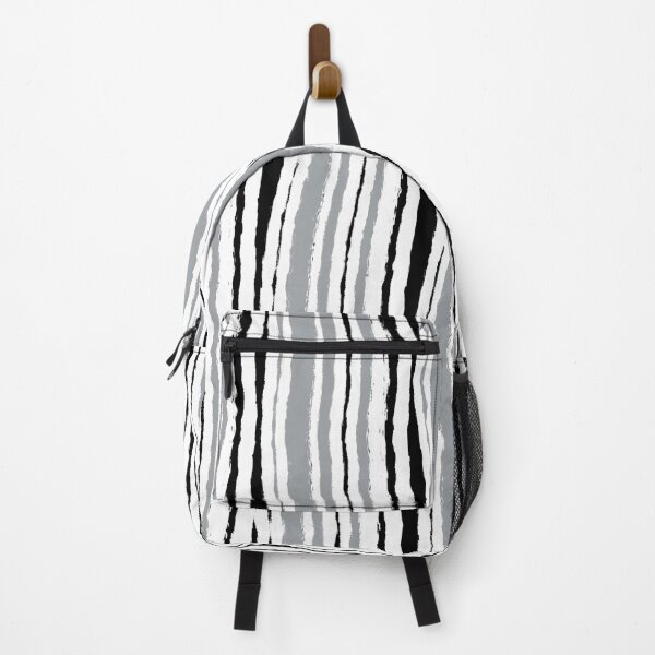 Item preview, "Ploughed" 5 | Vertical Grey, Black and White Pattern designed and sold by LiseHoltArt.