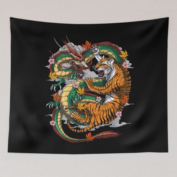Item preview, Japanese Dragon Tiger Battle designed and sold by underheaven.