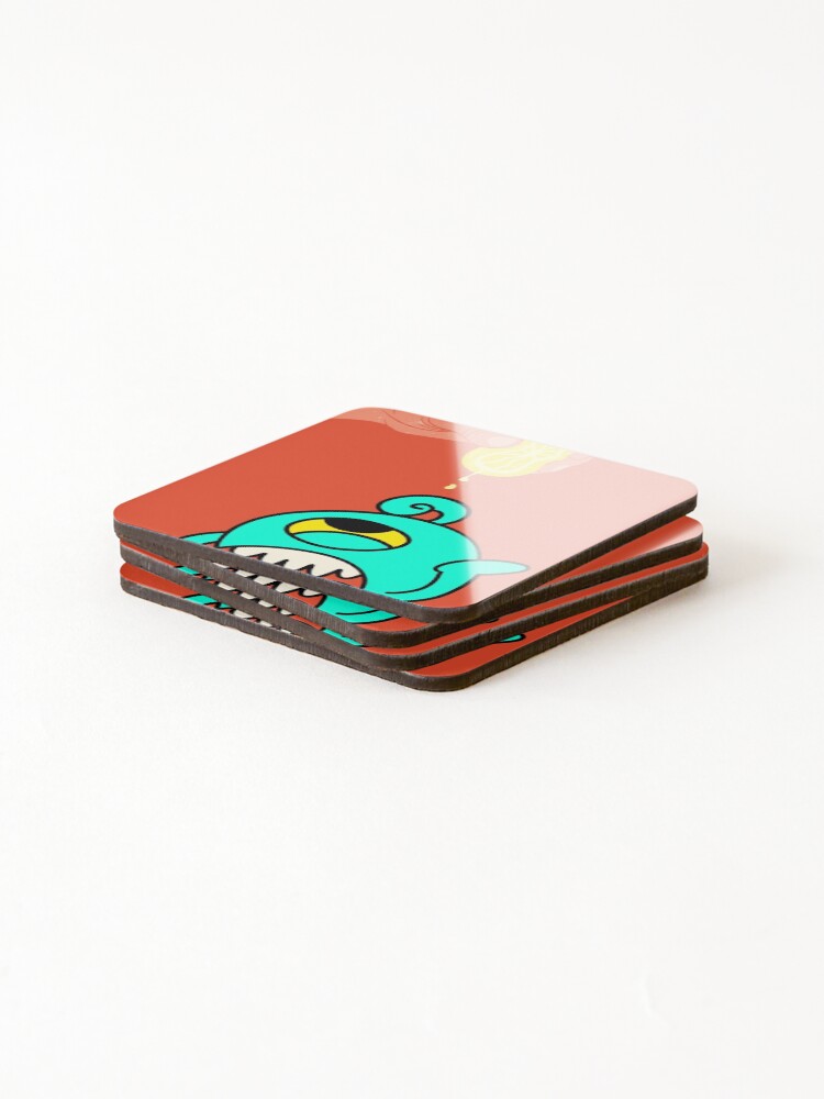 Thumbnail 4 of 5, Coasters (Set of 4), Panic monster designed and sold by RASAnation.