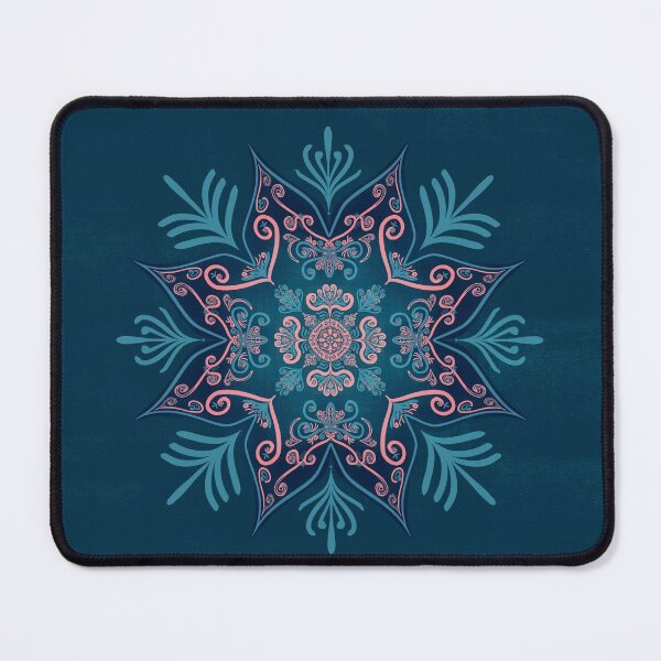 Artikelvorschau, Blaues und rosa Mandala entworfen und verkauft von Tekoro.