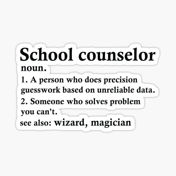 Item preview, School Counselor Definition Funny Education Adviser Profession designed and sold by woodesigner.