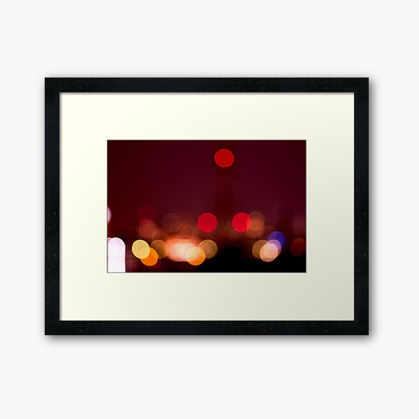 Abstract Bokeh Lights I Framed Art Print