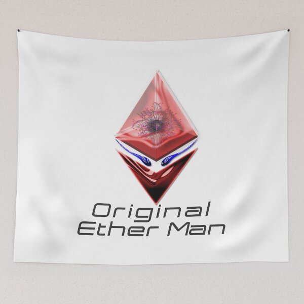 Item preview, Duvets Original Ether Man Sienna Colored Head With Positronic Brain & Dark-blue Eyes Black Text designed and sold by Spirit-World.