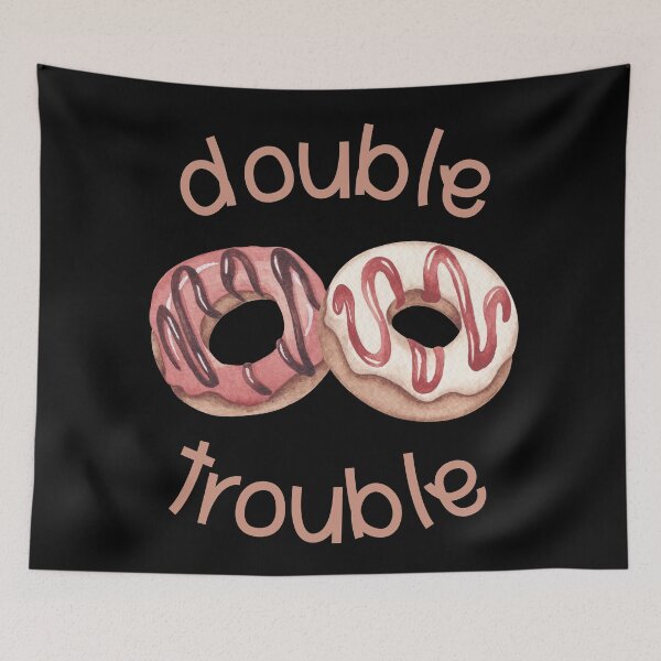 Item preview, Doughnut Double Trouble Chocolate Glazed Donut designed and sold by Legit Hooligan.