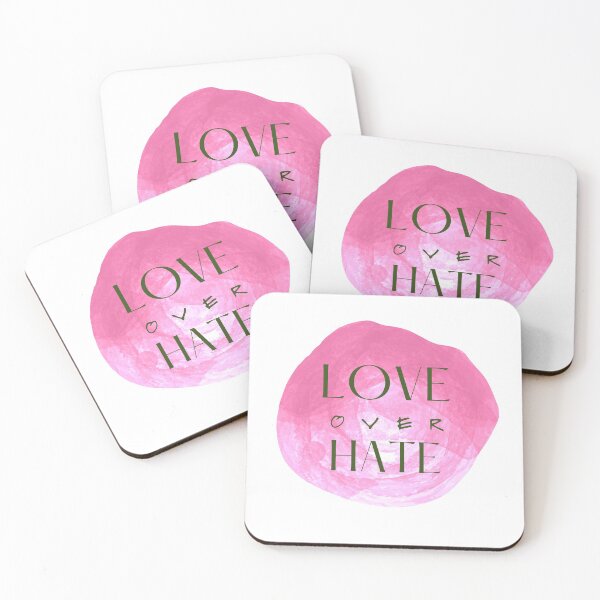 Item preview, Love over Hate (dusty magenta)  designed and sold by CheekyGrace.