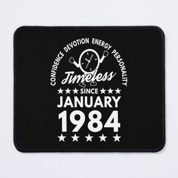 Item preview, January Birthday Timeless Person - 1984 - White Text designed and sold by MoonsmileProd.