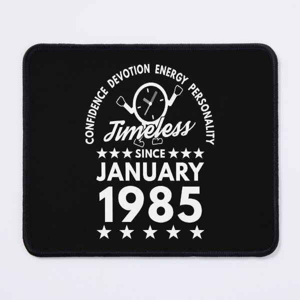 Item preview, January Birthday Timeless Person - 1985 - White Text designed and sold by MoonsmileProd.