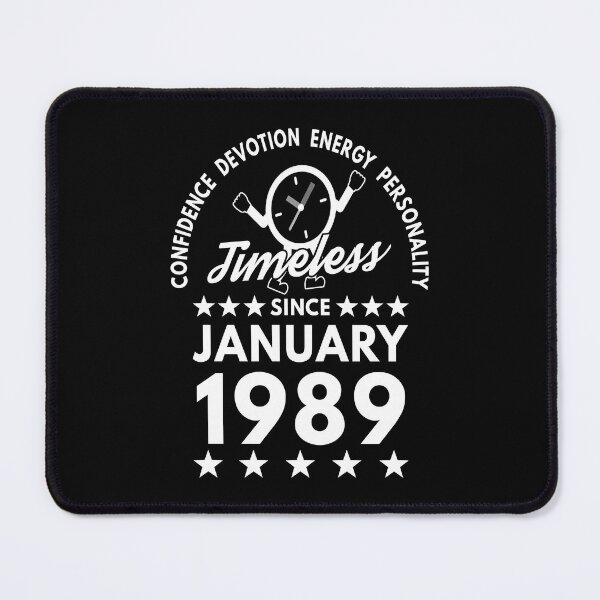 Item preview, January Birthday Timeless Person - 1989 - White Text designed and sold by MoonsmileProd.