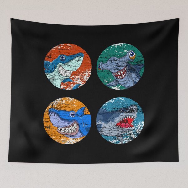 Item preview, Sharks T-ShirtRetro Sea Monster Ocean Funny Sharks designed and sold by MaxPetter.