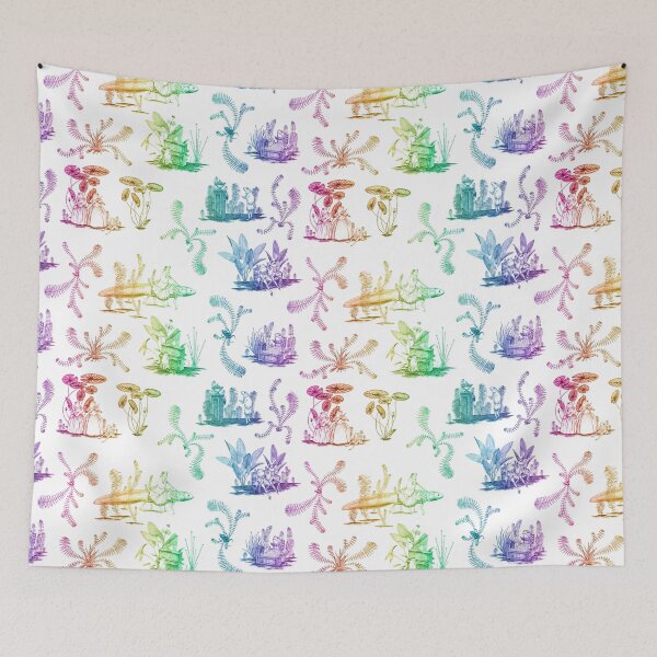 Item preview, Frog Toile (Rainbow) designed and sold by Vincent Briggs.