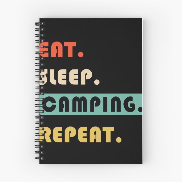 Item preview, EAT SLEEP CAMPING REPEAT designed and sold by lauricecmd.