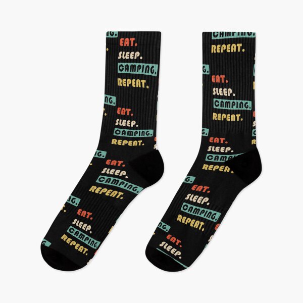Item preview, EAT SLEEP CAMPING REPEAT designed and sold by lauricecmd.