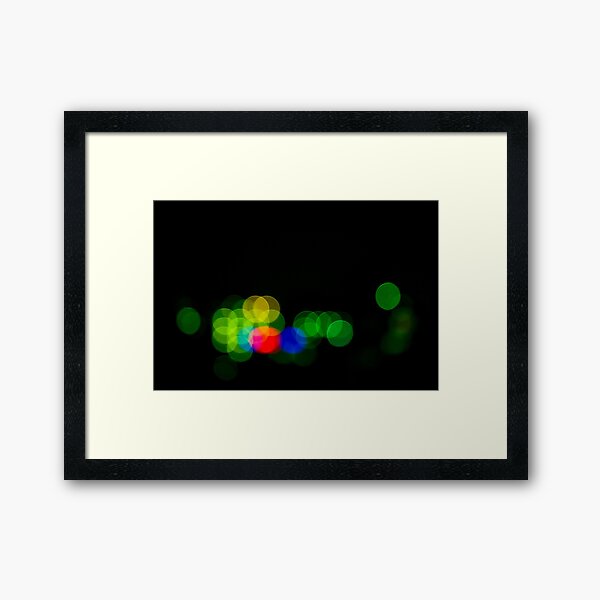 Abstract Bokeh Lights III Framed Art Print