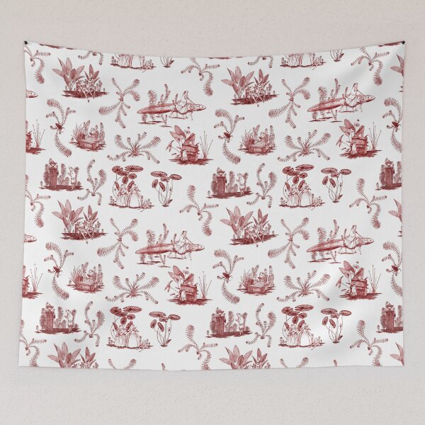 Item preview, Frog Toile (Red) designed and sold by Vincent Briggs.