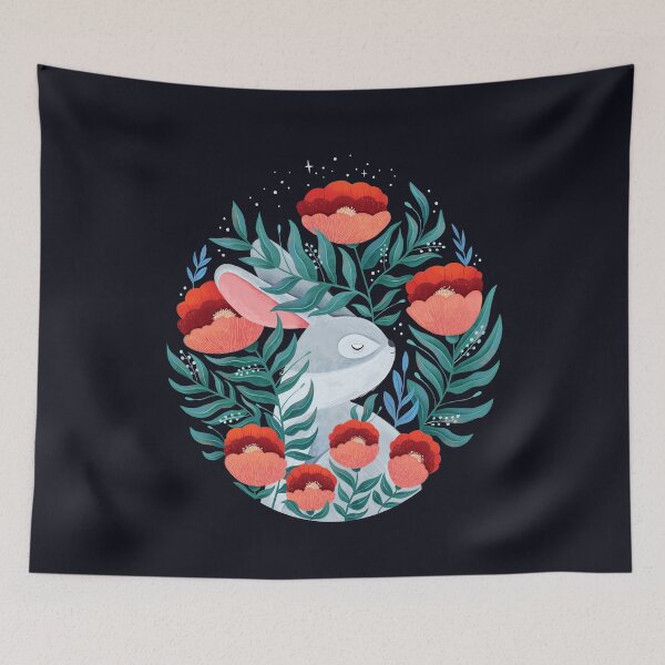 Item preview, Rabbit at nighttime designed and sold by AnnBelik.