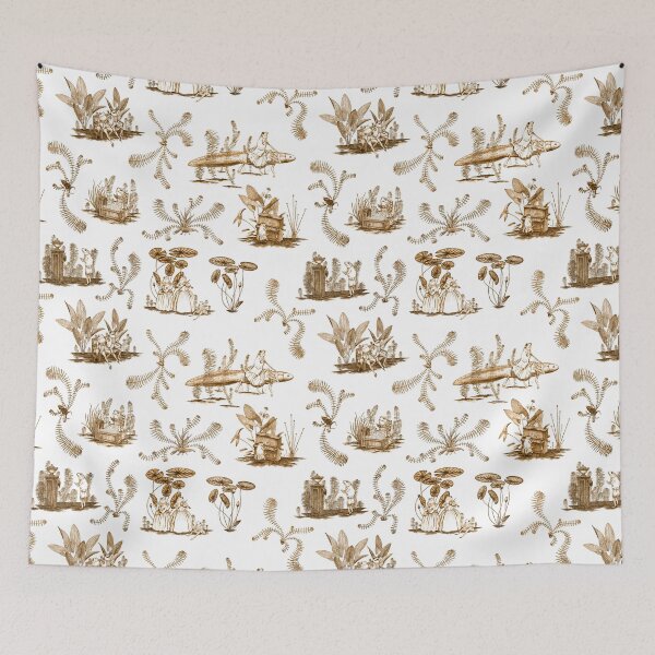Item preview, Frog Toile (Brown) designed and sold by Vincent Briggs.