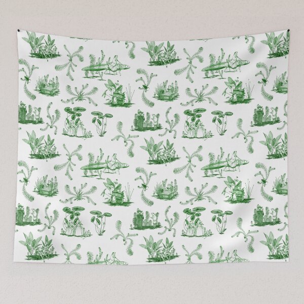 Item preview, Frog Toile (Green) designed and sold by Vincent Briggs.