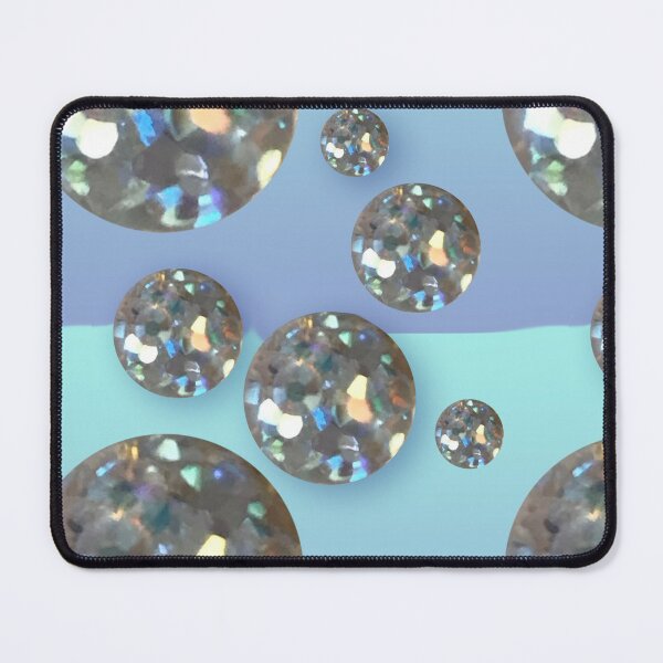 Item preview, Fantasy princess disco glam glitter ball blue to aqua polka dot diamond contempo designed and sold by super_shimizu.