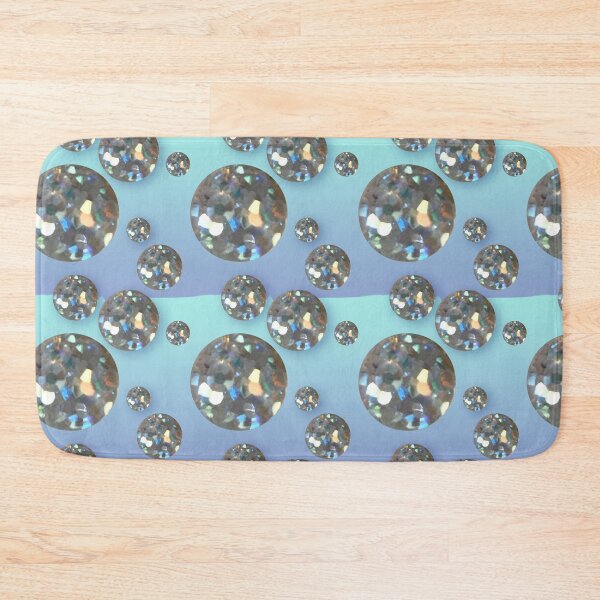 Item preview, Fantasy princess disco glam glitter ball blue to aqua polka dot diamond contempo designed and sold by super_shimizu.