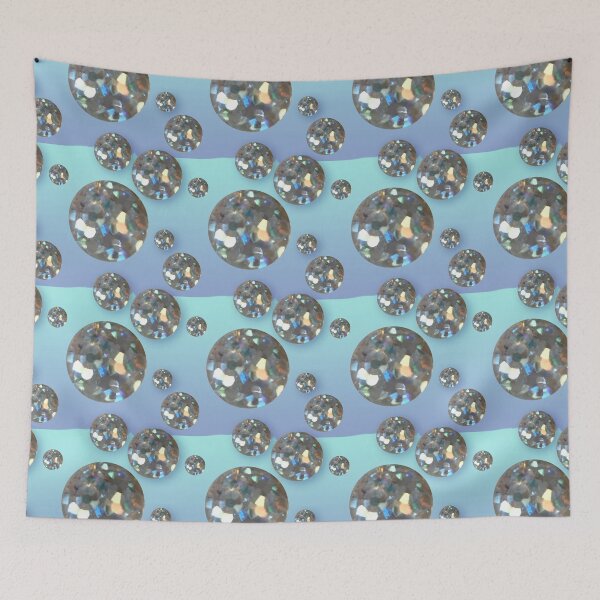 Item preview, Fantasy princess disco glam glitter ball blue to aqua polka dot diamond contempo designed and sold by super_shimizu.