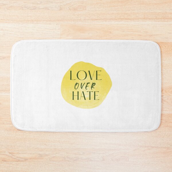 Item preview, Love over Hate (yellow)  designed and sold by CheekyGrace.