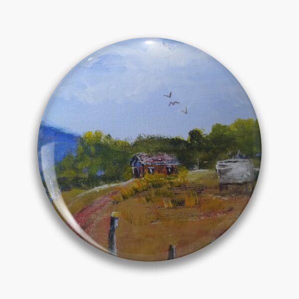 Item preview, Australian Outback Landscape with Old Building and Windmill designed and sold by AussieMuma.