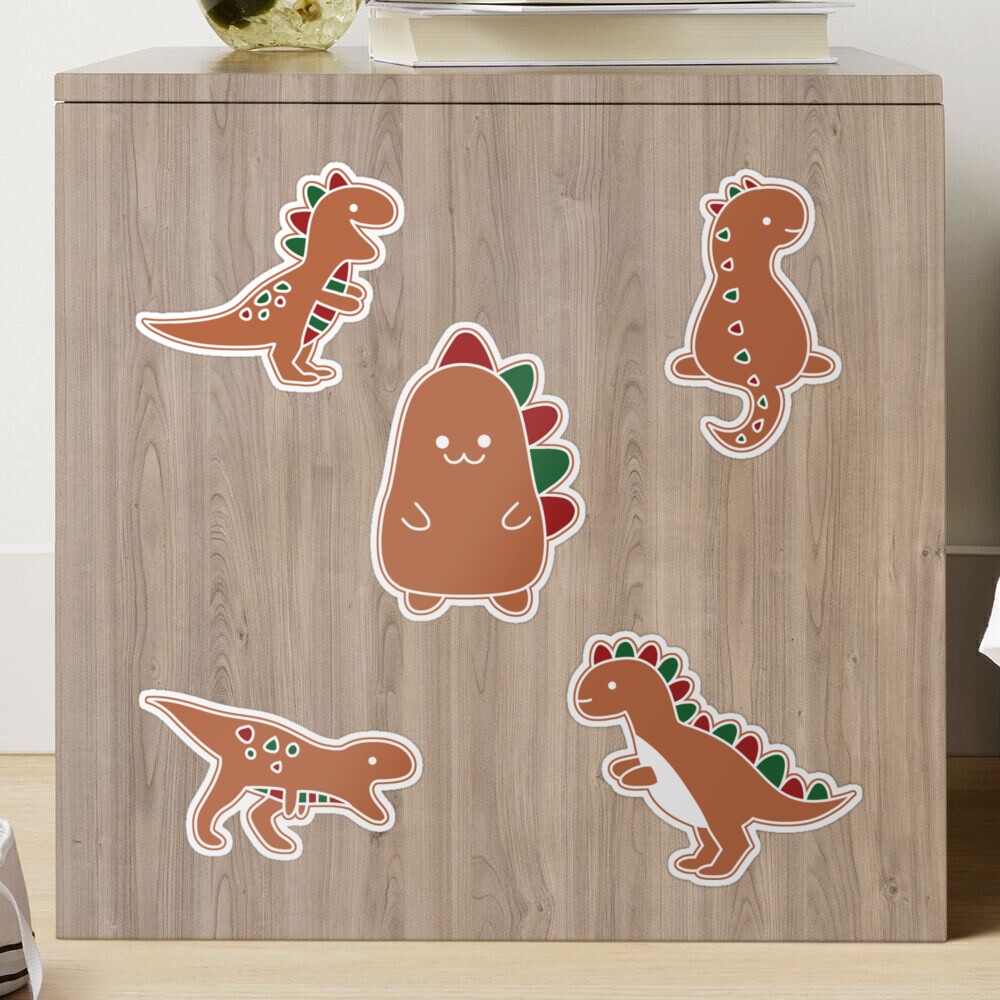 Pack christmas gingerbread t rex 2 Sticker for Sale by galax-C