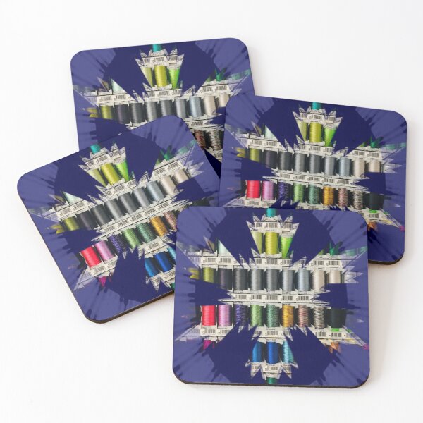 Item preview, Navy color thread snowflakes star by Iritof designed and sold by iritof.