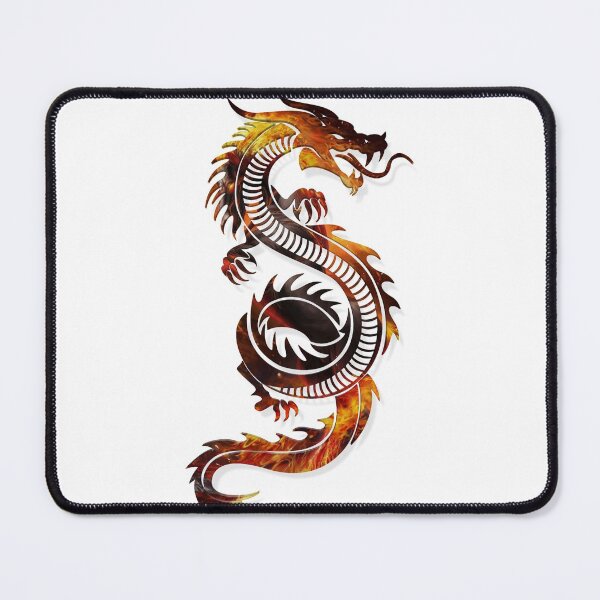 Item preview, Dragon Premium 3D look Fire Background Zodiac sign designed and sold by Tshirtstory.