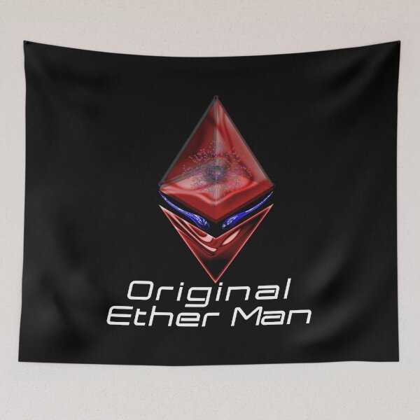 Item preview, Shower Curtains Original Ether Man Sienna Colored Head With Positronic Brain & Dark-blue Eyes White Text designed and sold by Spirit-World.