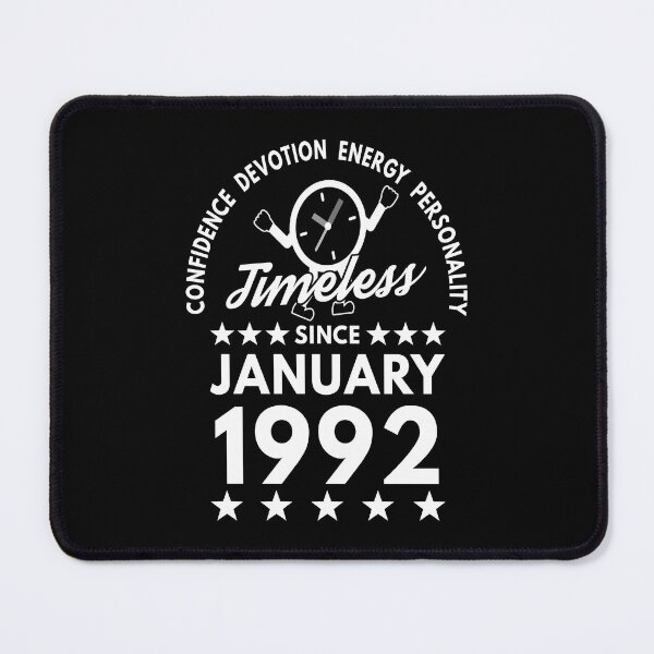Item preview, January Birthday Timeless Person - 1992 - White Text designed and sold by MoonsmileProd.