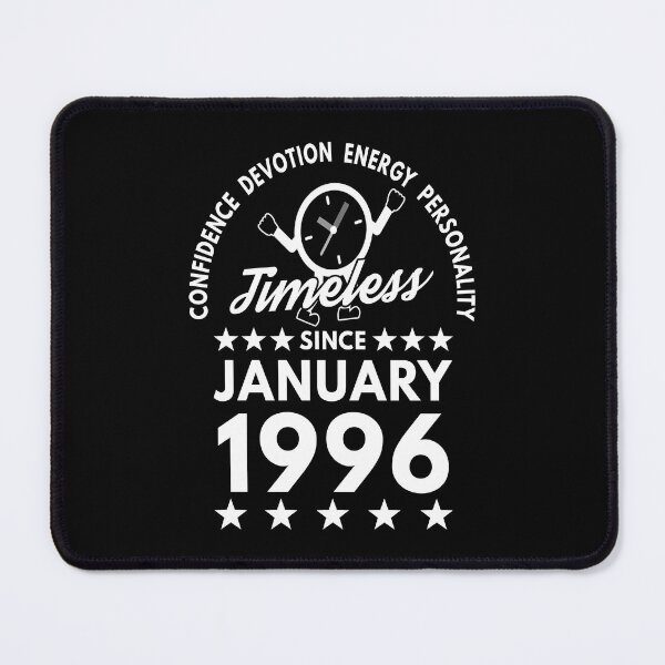 Item preview, January Birthday Timeless Person - 1996 - White Text designed and sold by MoonsmileProd.
