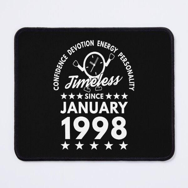 Item preview, January Birthday Timeless Person - 1998 - White Text designed and sold by MoonsmileProd.
