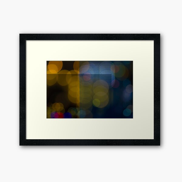 Abstract Bokeh Lights VI Framed Art Print