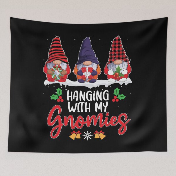 Item preview, Hanging With My Gnomies Christmas Funny Three designed and sold by MakeGoodChoices.