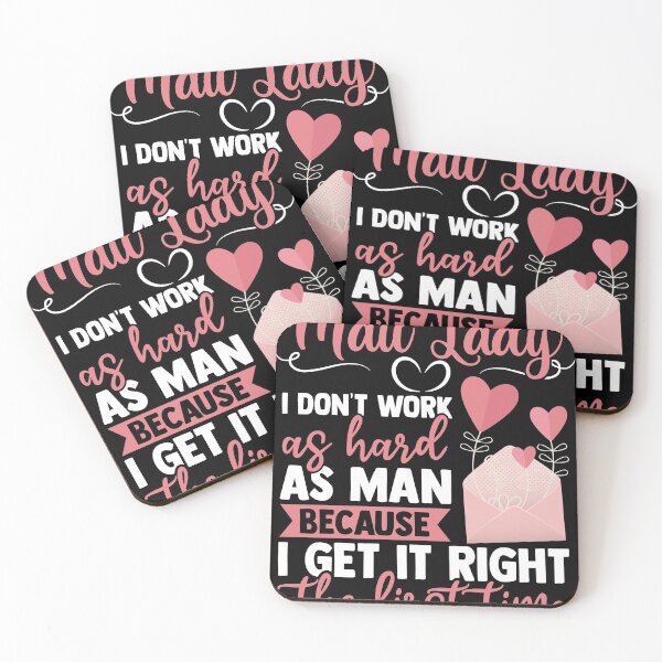 Item preview, Mail Lady Work Hard Funny Female Postal Worker designed and sold by MakeGoodChoices.
