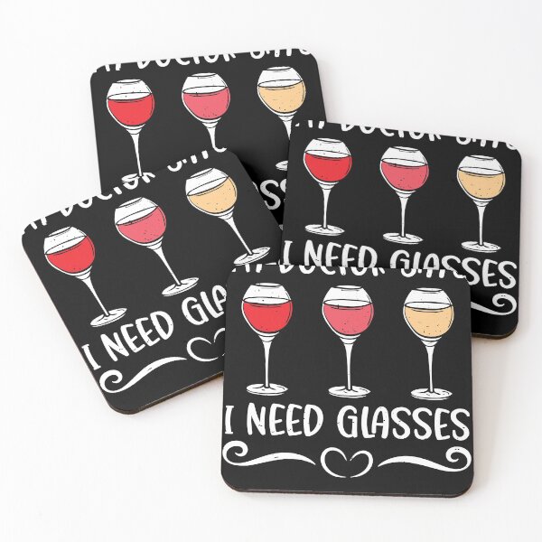Artikelvorschau, Mein Arzt sagt, ich brauche eine Brille Lustiger Weintrinker entworfen und verkauft von MakeGoodChoices.