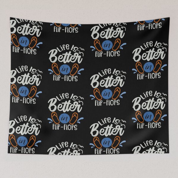 Item preview, Life Is Better in Flip Flop designed and sold by FOX1999-Design.