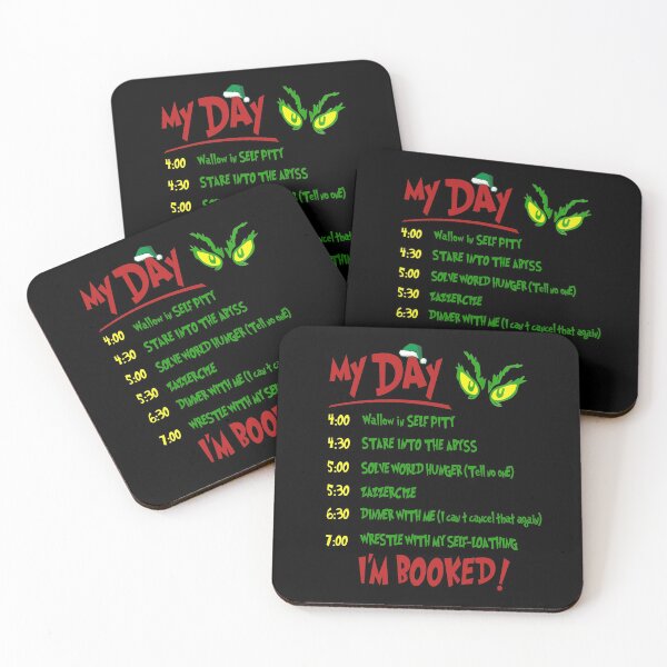 Item preview, I'm Booked! My Day Funny Christmas Sayings designed and sold by Dolphin Graphic.