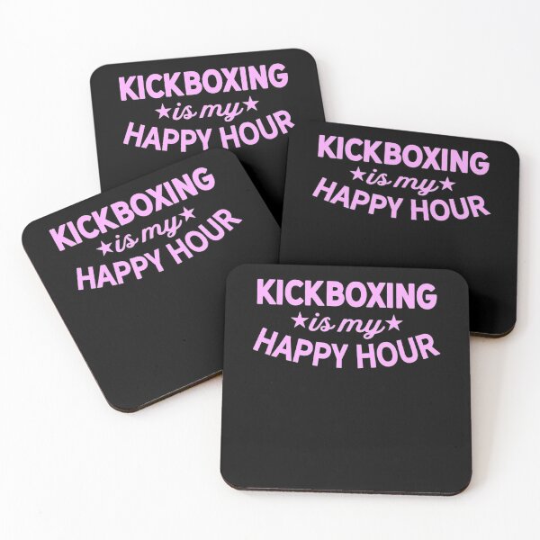 Item preview, Cute Funny Kickboxing My Happy Hour Workout Athletic designed and sold by JohannesLang.