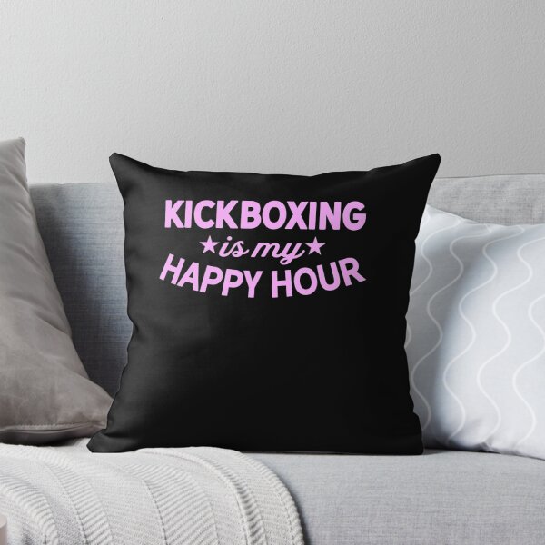 Item preview, Cute Funny Kickboxing My Happy Hour Workout Athletic designed and sold by JohannesLang.