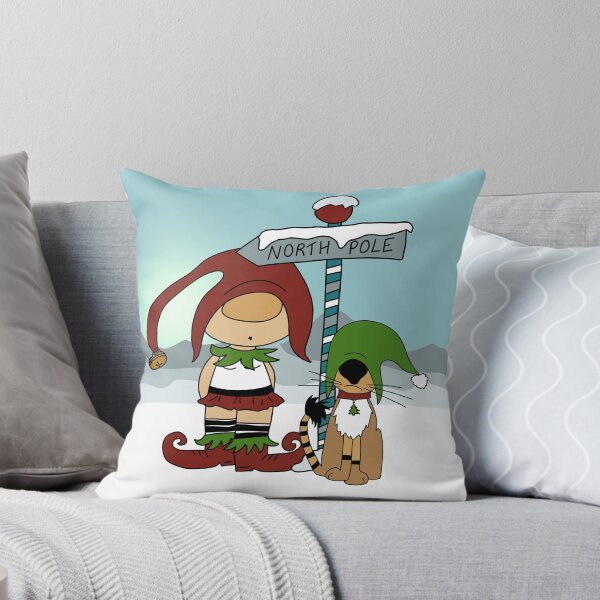 Item preview, Cute Christmas Gnome Elf with cat. designed and sold by LaBellCreative.
