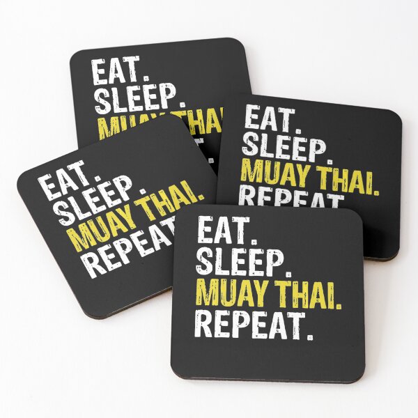 Item preview, Eat Sleep Muay Thai Repeat designed and sold by JohannesLang.