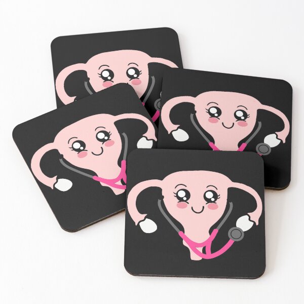 Item preview, Gynecologist uterus with stethoscope designed and sold by Mermaidssparkle.