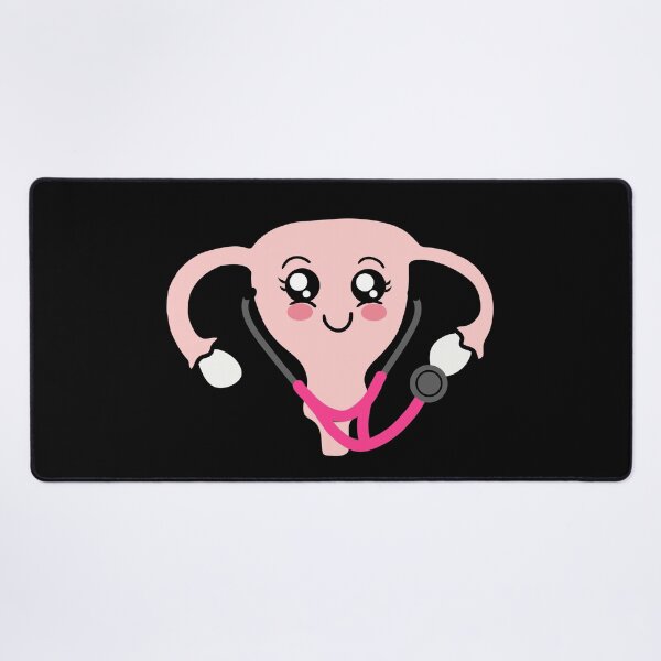 Item preview, Gynecologist uterus with stethoscope designed and sold by Mermaidssparkle.