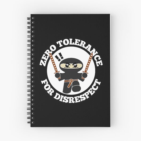 Item preview, Zero Tolerance For Disrespect Funny Ninja Round Design designed and sold by RGRamsey.