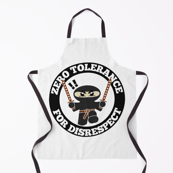 Item preview, Zero Tolerance For Disrespect Funny Ninja Round Design designed and sold by RGRamsey.